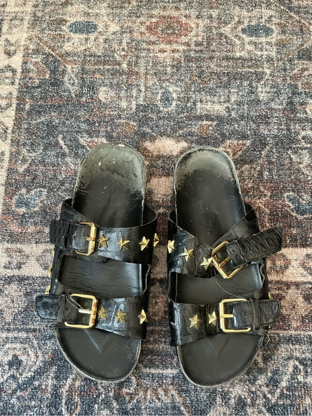 Ash star studded leather sandals